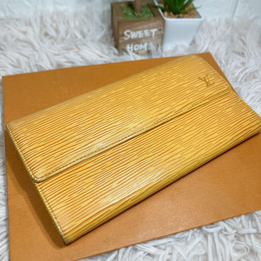 ！美品 ！ ルイヴィトン エピ ポシェット ポルトモネ クレディ 長財布 サラ