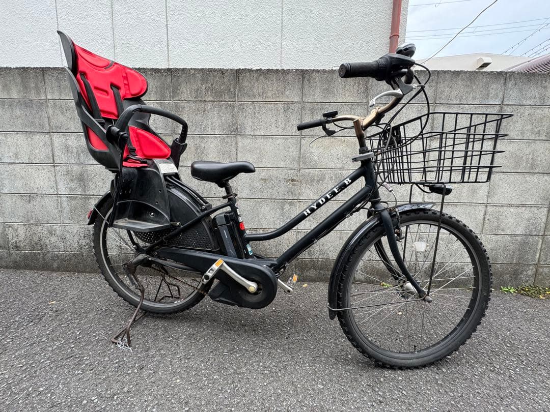 キ*i様 「送料込み」電動アシスト自転車 チャイルドシート付き ブラック　hyd
