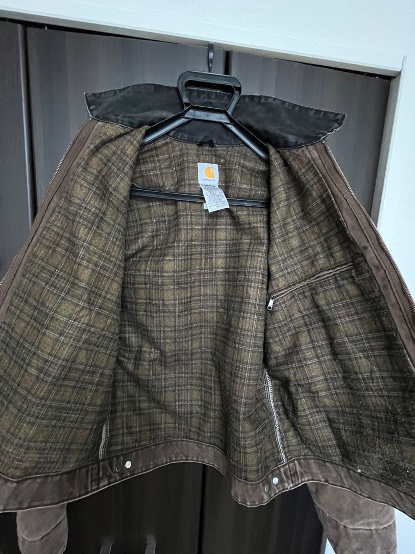 Carhartt ブラウン デトロイトジャケット J97