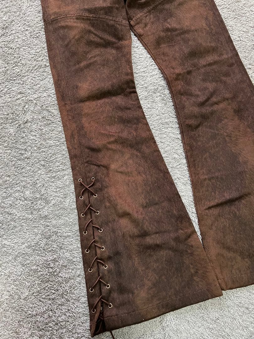 パンツ \"TORNADO MART\" Lace-up Flare Pants
