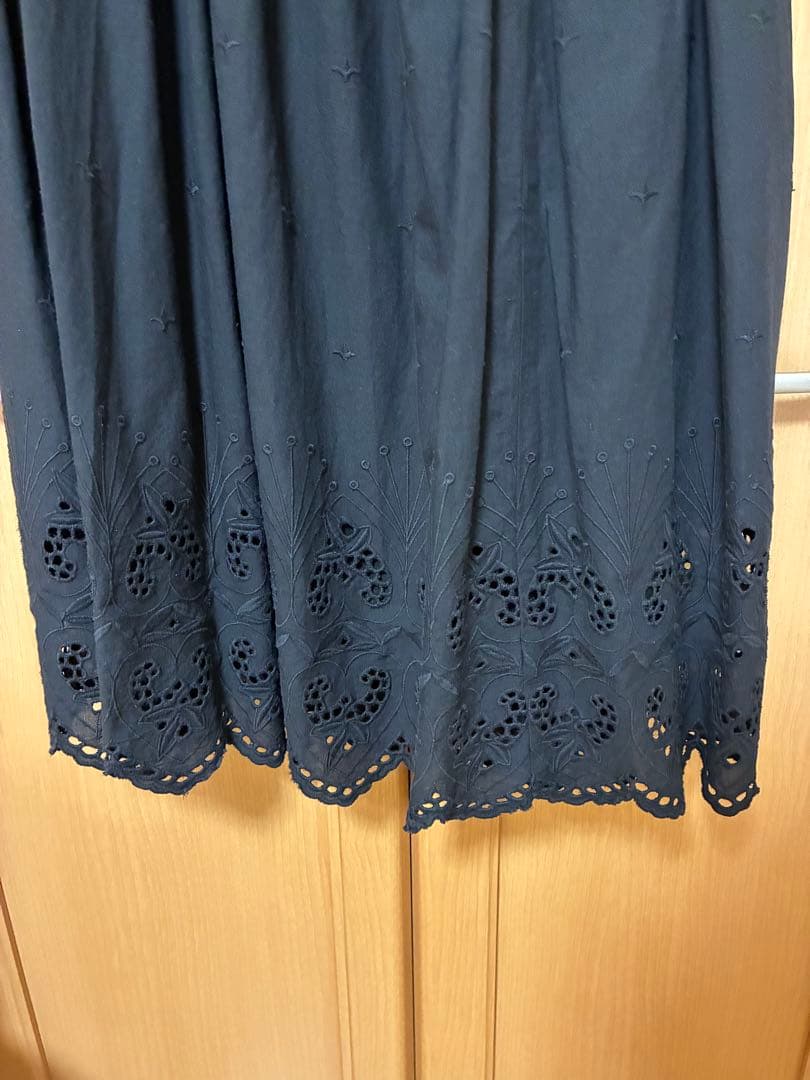 かぐれ スカラップ刺繍ギャザースカート