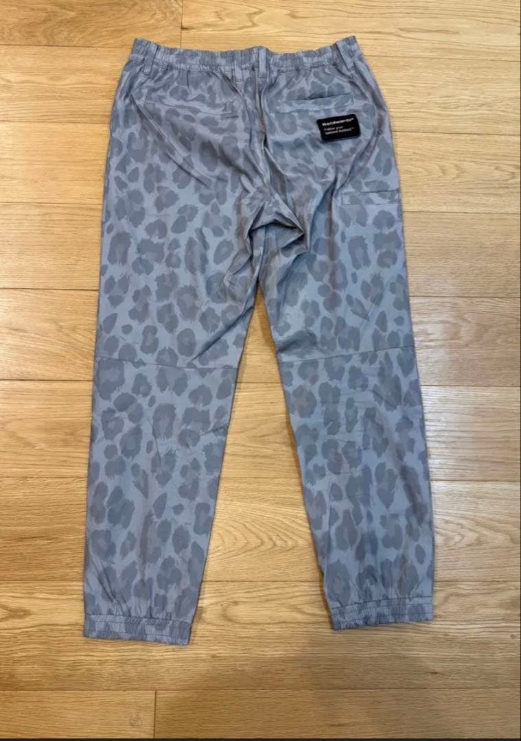【完売品】Backwards バックワーズ　ヒョウ柄　ジョガーパンツ