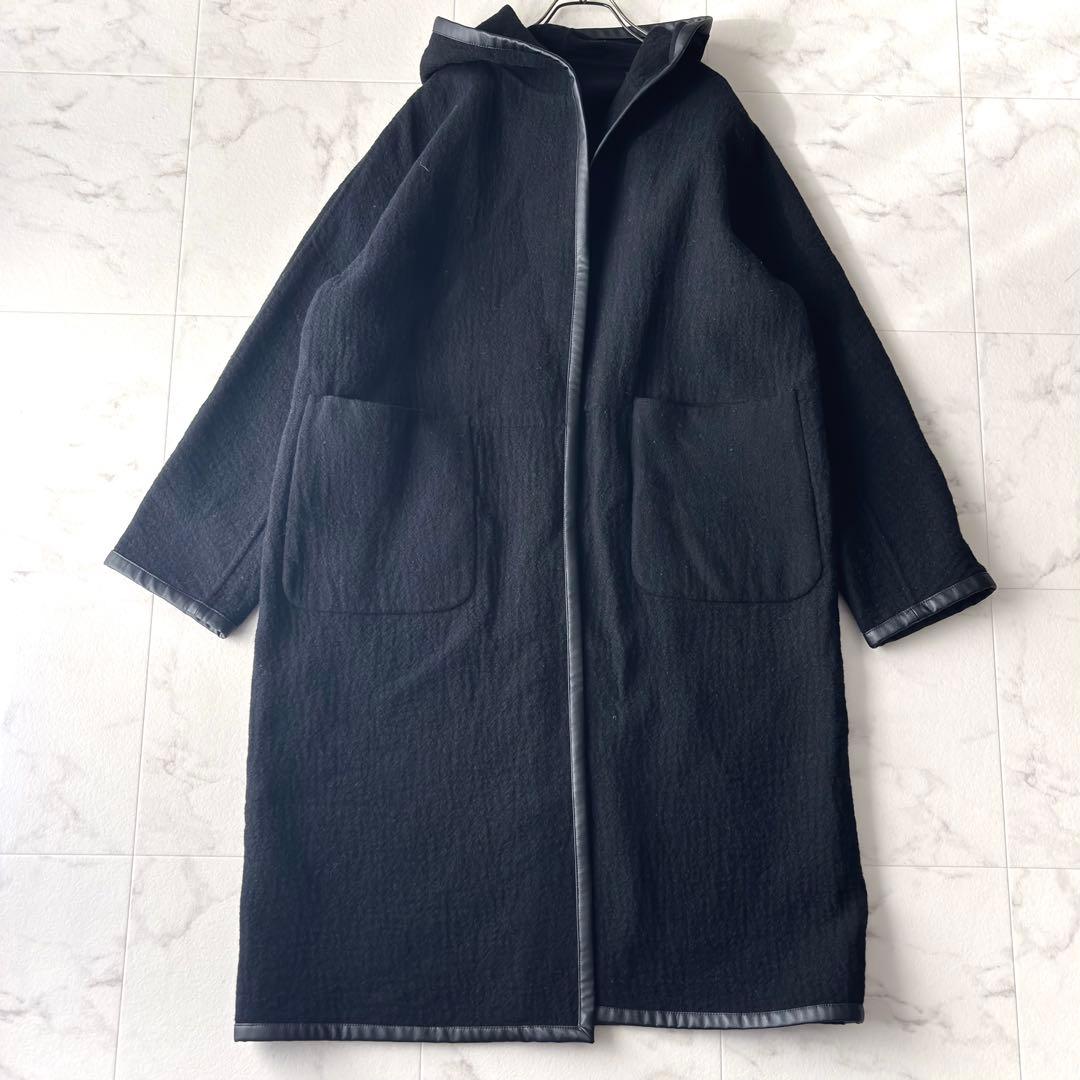 美品 STUNNING LURE トリム2WAYコート 1ゆったりダブルフェイス