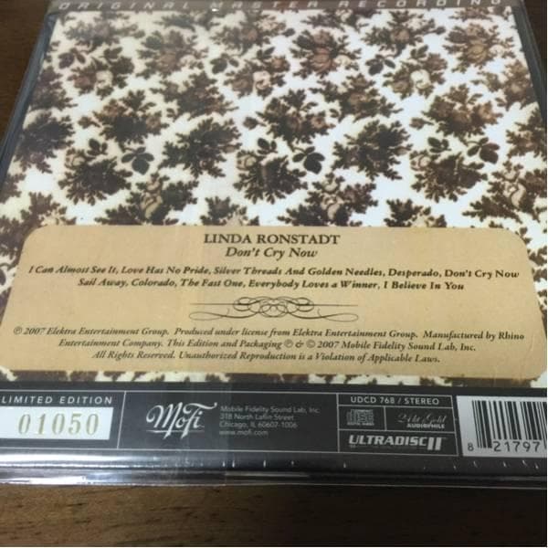 MFSL！24kt GOLD CD！LINDA RONSTADT/ リンダ