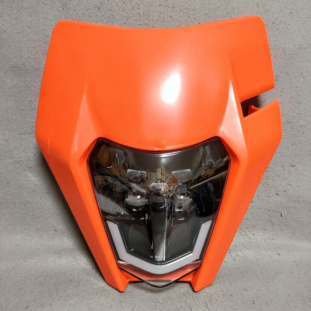 KTM ヘッドライト セット オレンジ SX SXF EXC XCW Eマーク