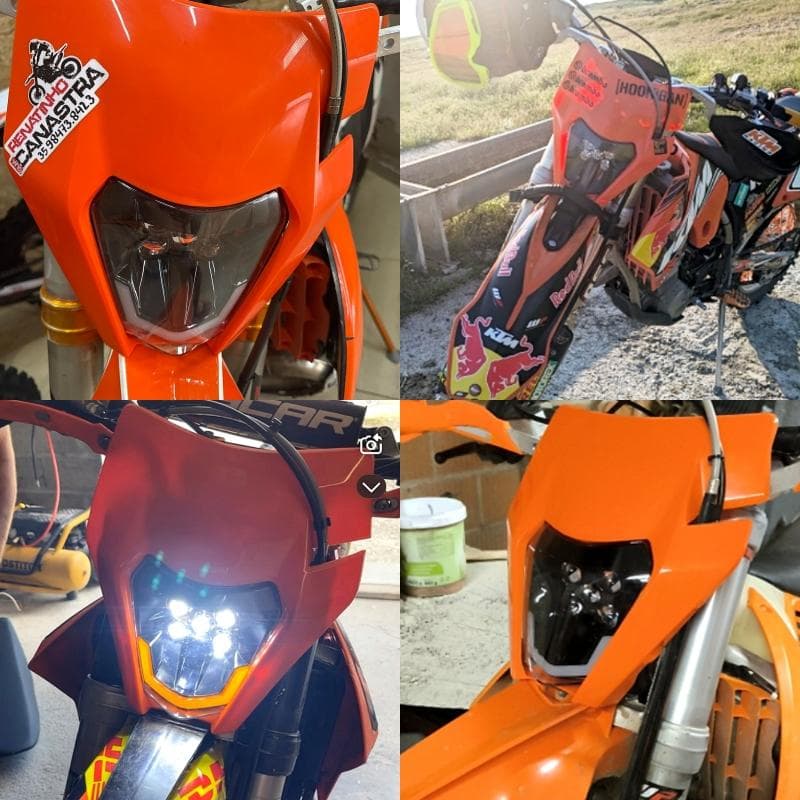KTM ヘッドライト セット オレンジ SX SXF EXC XCW Eマーク