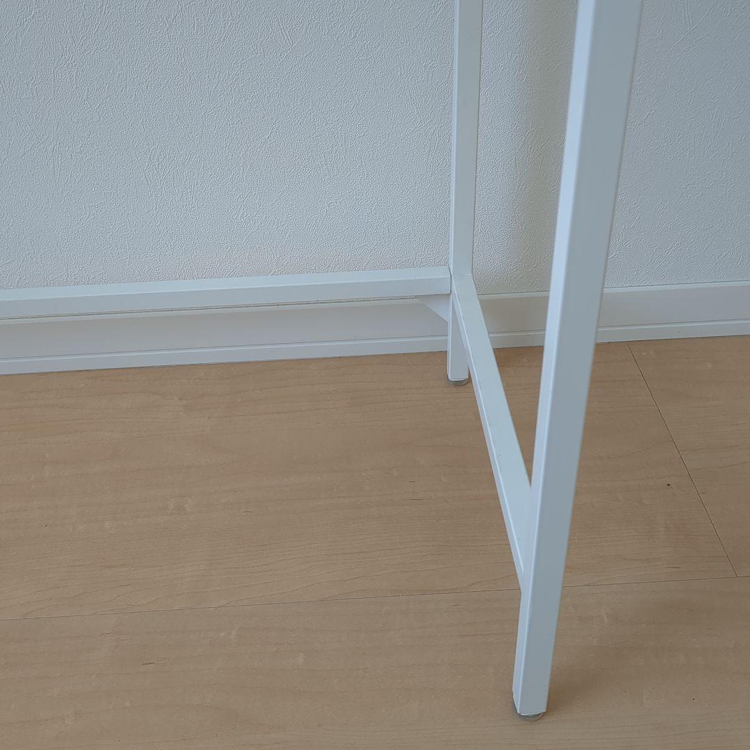 IKEA VITTSJO ラップトップテーブル ホワイト ガラステーブル 机