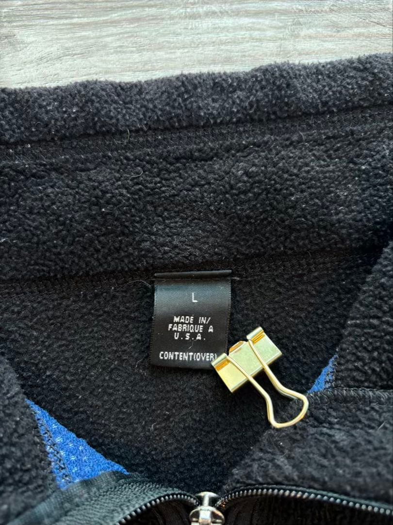 Patagonia USA製 PEF 防風フリースベスト 黒 L#454