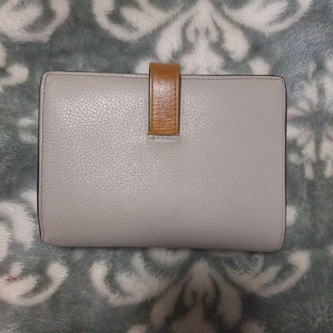 ロエベLOEWEバーティカルウォレット　グレージュ
