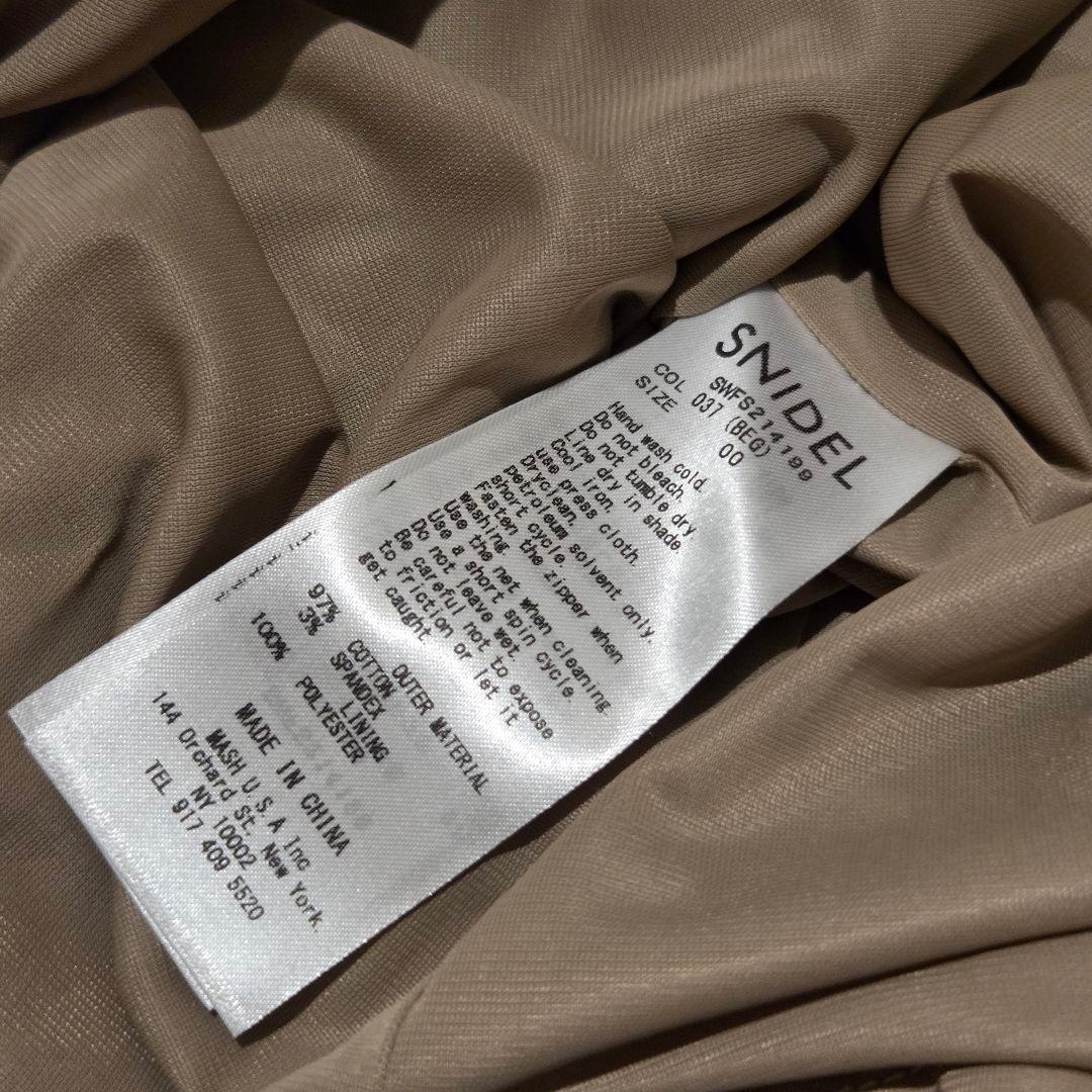 完売品✨未使用タグ付✨SNIDEL ハイウエストヘムフレアチェックスカート 00