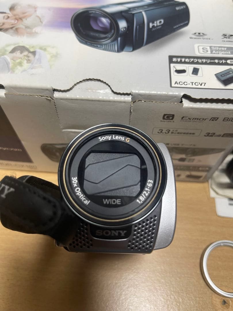 Sony HDR-CX180 ビデオカメラ 本体　テレコン付