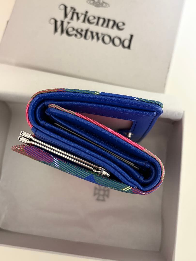 【新品】 Vivienne Westwood タータンチェック 三つ折り財布