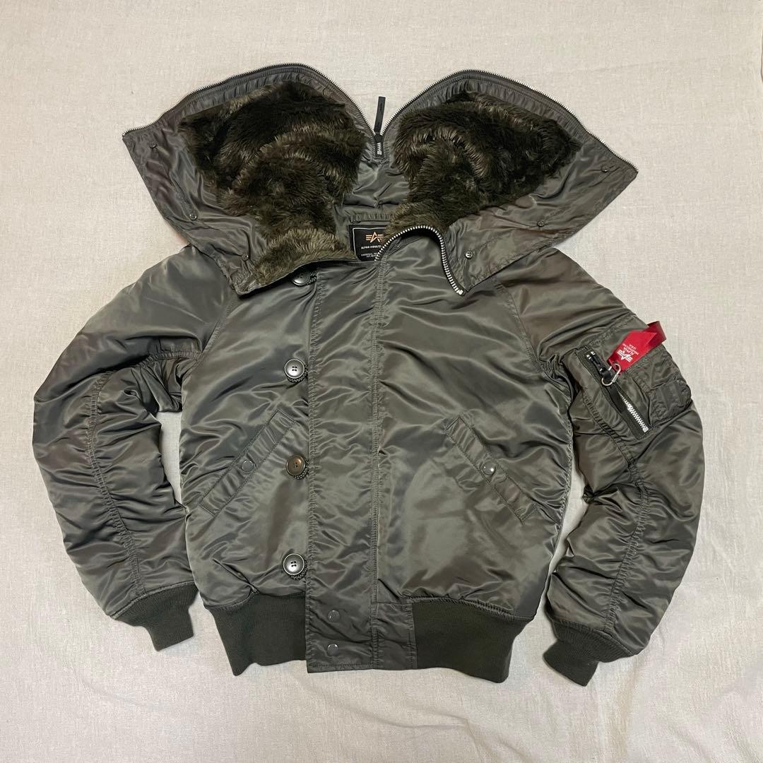 ALPHA INDUSTRIES N-2B フライトジャケット M ファー付き