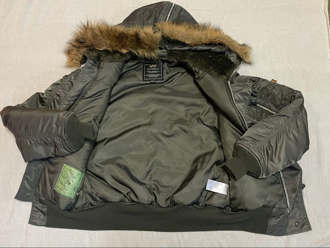 ALPHA INDUSTRIES N-2B フライトジャケット M ファー付き