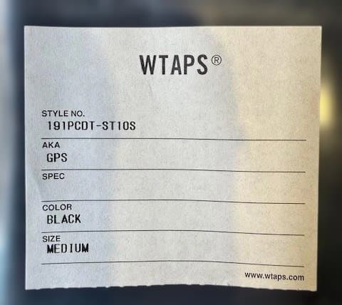WTAPS ブラック Tシャツ M（新品・未使用）