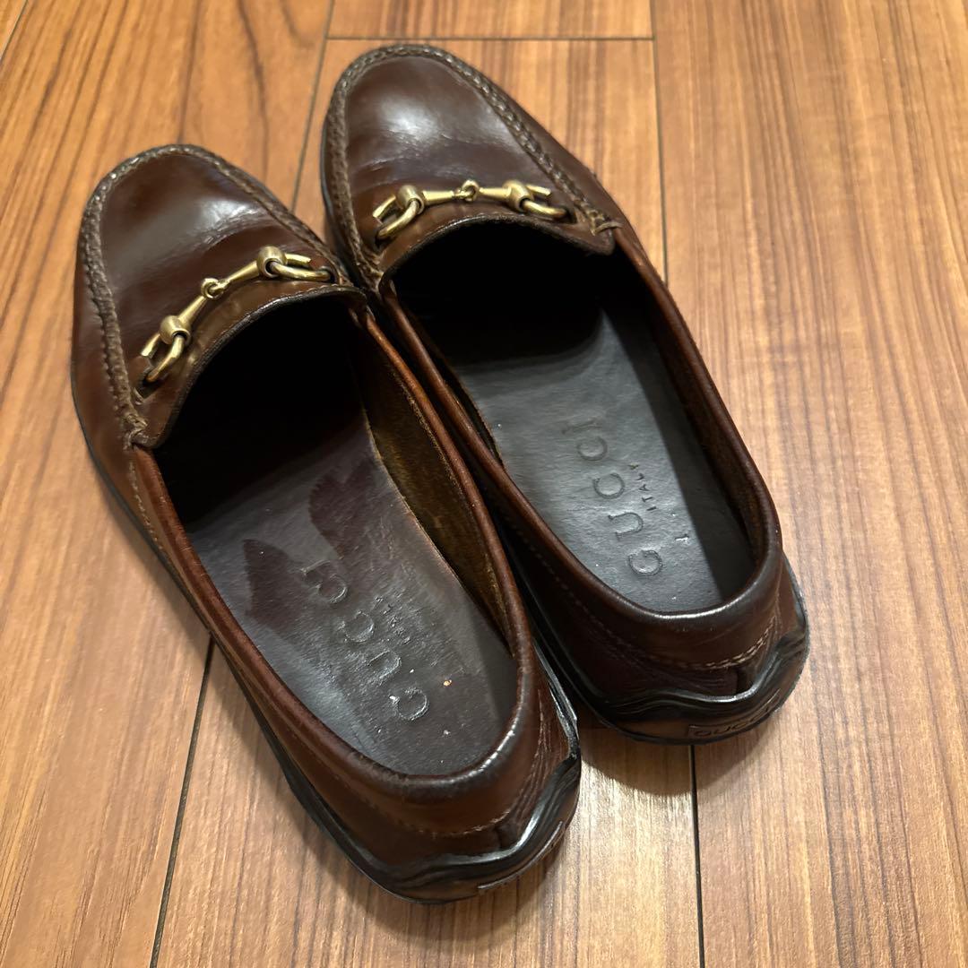 グッチ　ドライビングシューズ　Gucci モカシン 金具付き　25.5