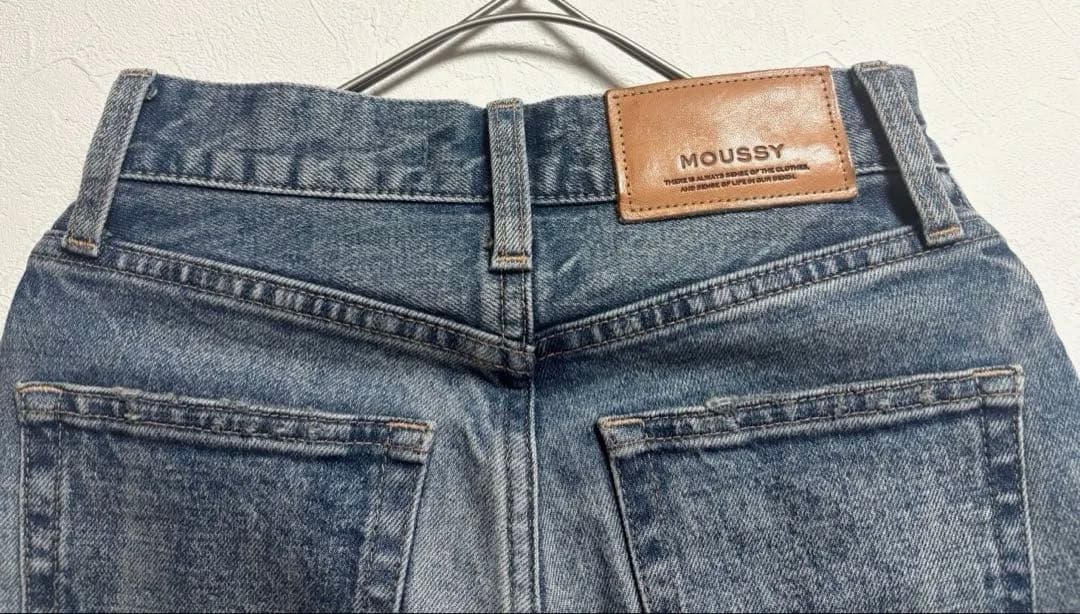 moussy MVS FLARE フレアデニム 22 ブルー