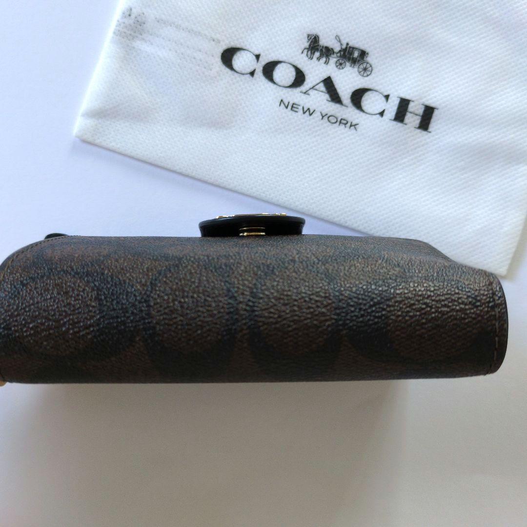 COACH　2つ折り財布　ブラウン
