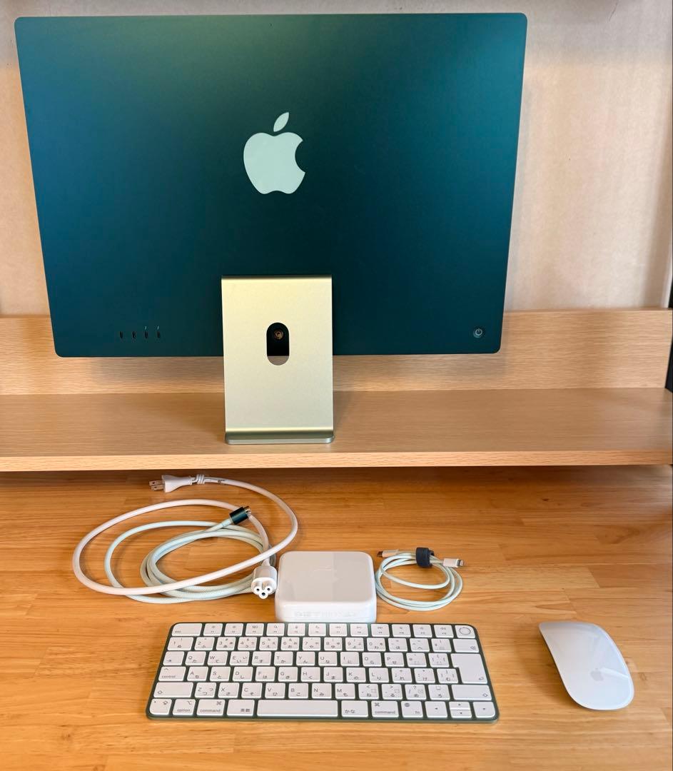 【メモリ16GB/512GB】iMac 24インチ M1 8コアGPU グリーン