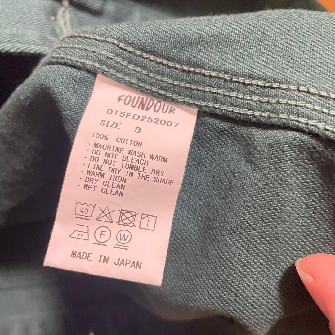 FOUNDOUR ダークグリーン カバーオール　ファウンダ　25aw
