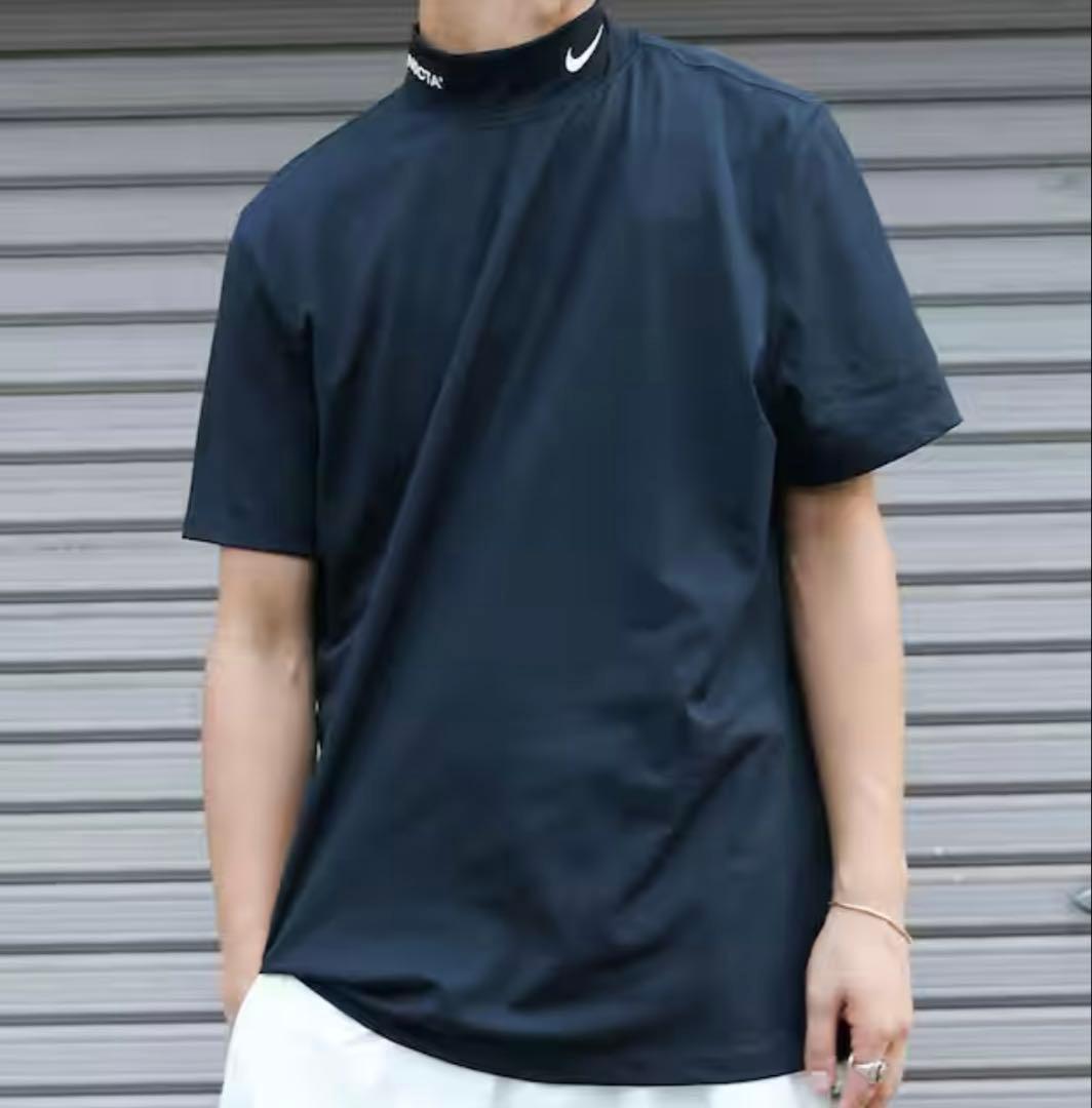 【中古】NOCTA NIKE モックネックシャツ ブラック Sサイズ