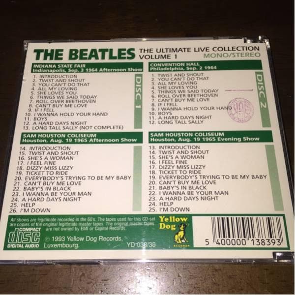 洋楽 BEATLES/THE ULTIMATE LIVE COLLECTION