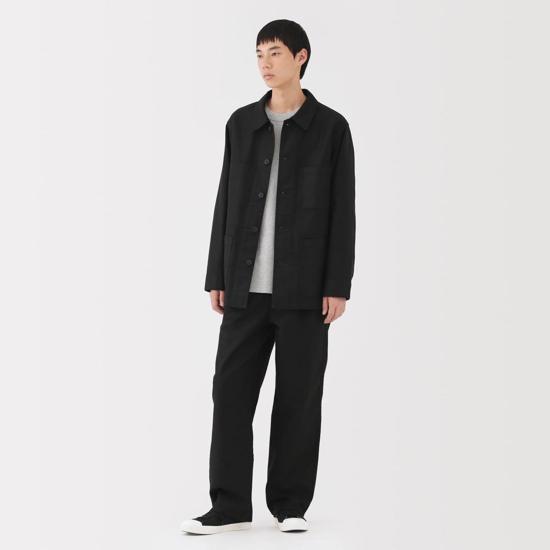 MUJI 無印良品 カポック混 モールスキン カバーオール ワークパンツ XL