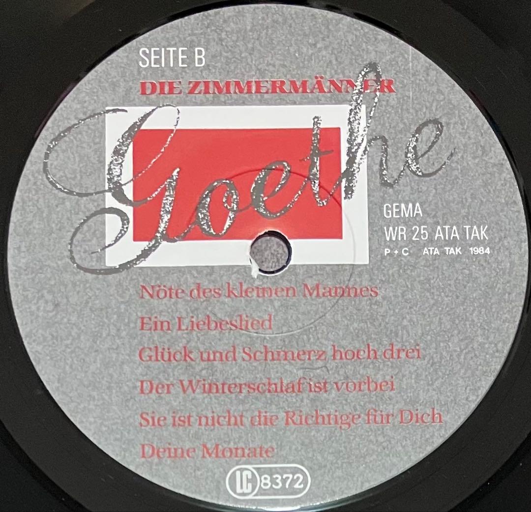 Die Zimmermanner - Goethe ニューウェーブ