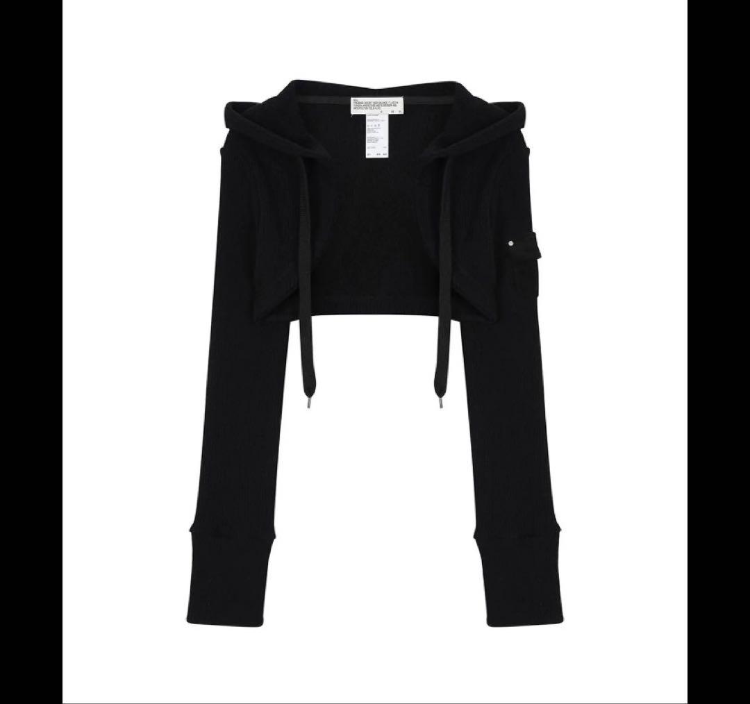 41pray Knit Hoodie Bolero Cardigan韓国