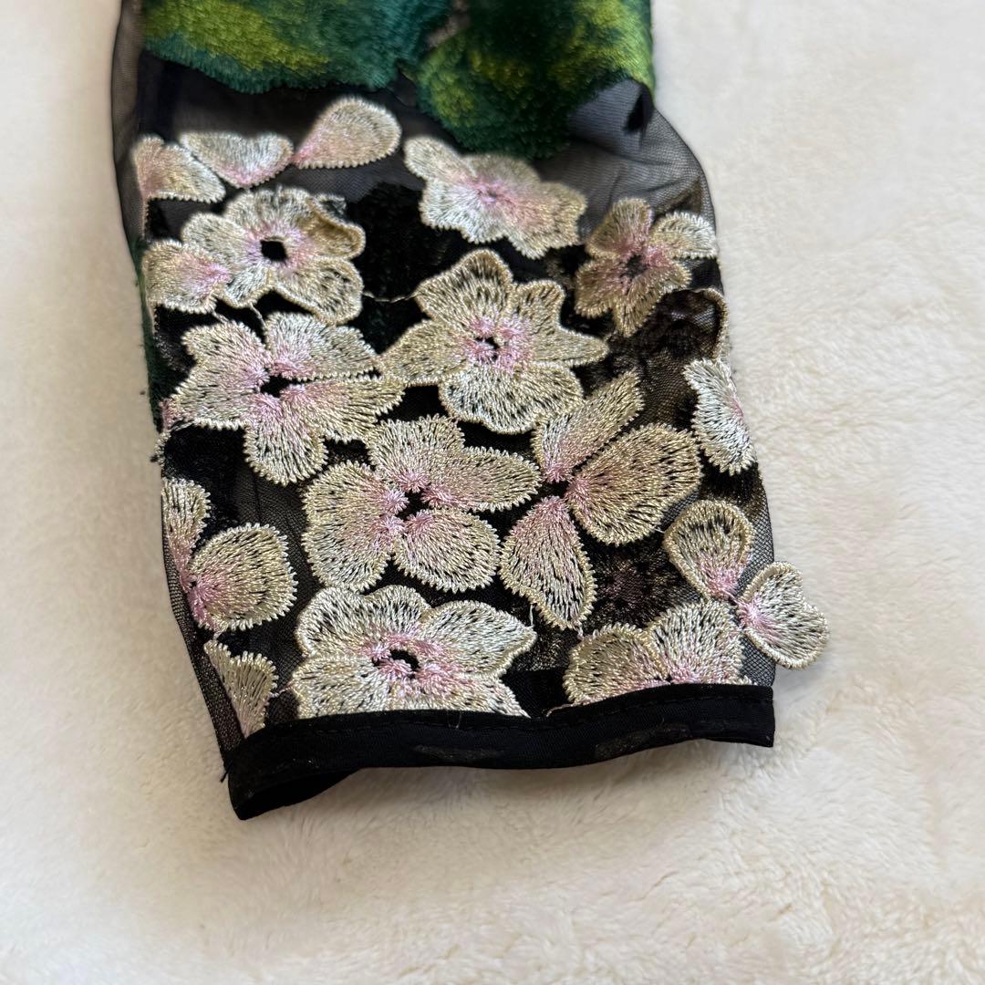 美品Chestyチェスティ紫陽花刺繍ワンピース完売人気フラワーサイズ0あじさい