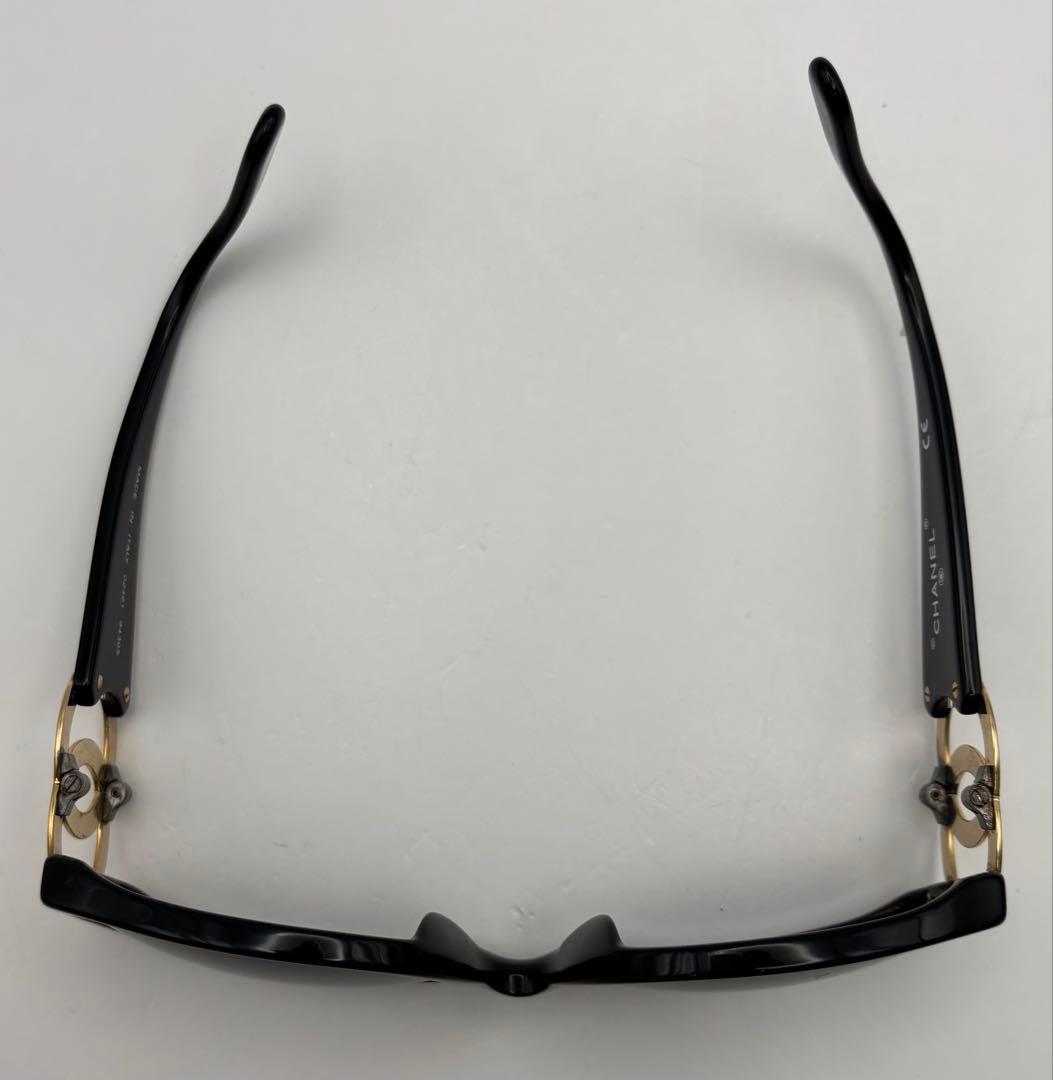 CHANEL シャネル サングラス ココマーク ブラック ゴールド ケース付