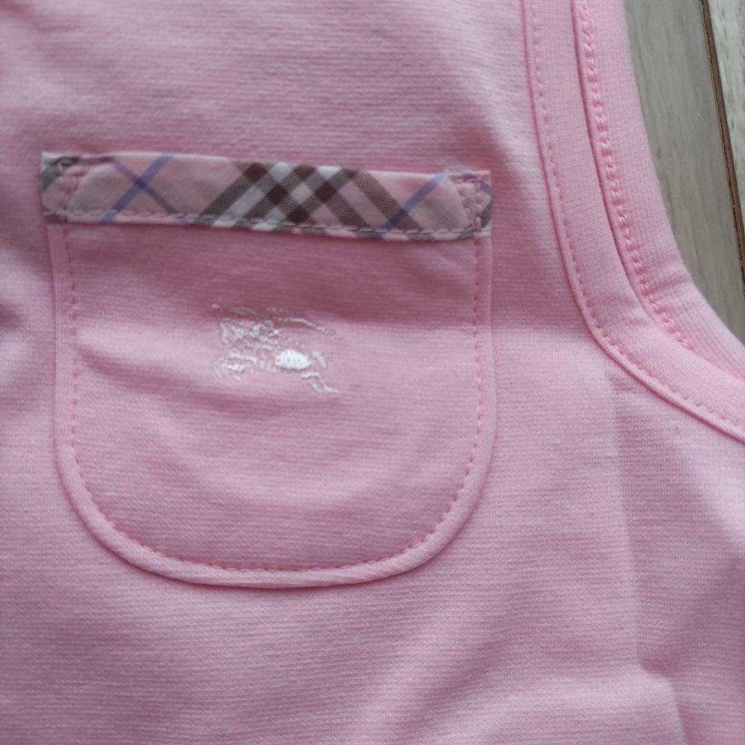 BURBERRY　ベビー90cmノースリーブフード付ワンピース