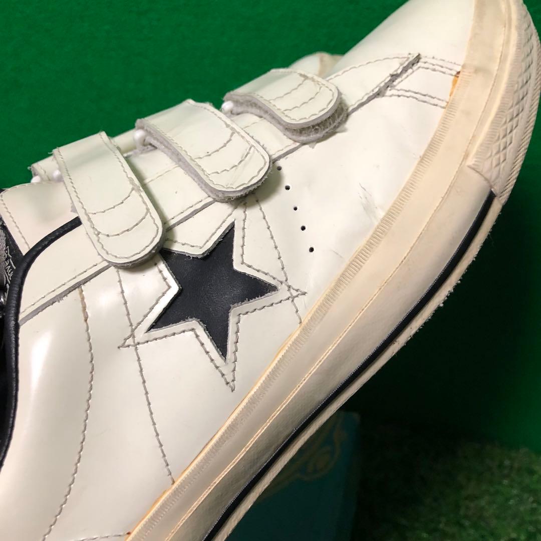 人気‼️CONVERSE ONE STAR V-3 ベルクロ レザーホワイト 29