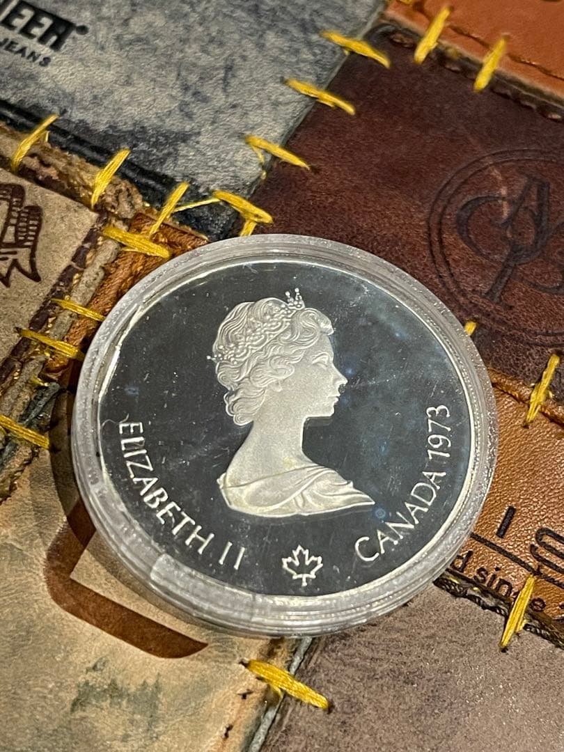 カナダ　1973年　モントリオールオリンピック５$銀貨