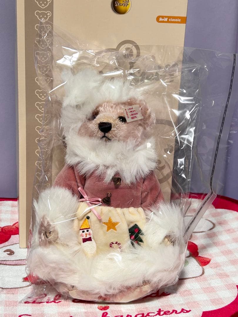 s*o様 シュタイフ 2007 リトルサンタ テディベア ぬいぐるみ