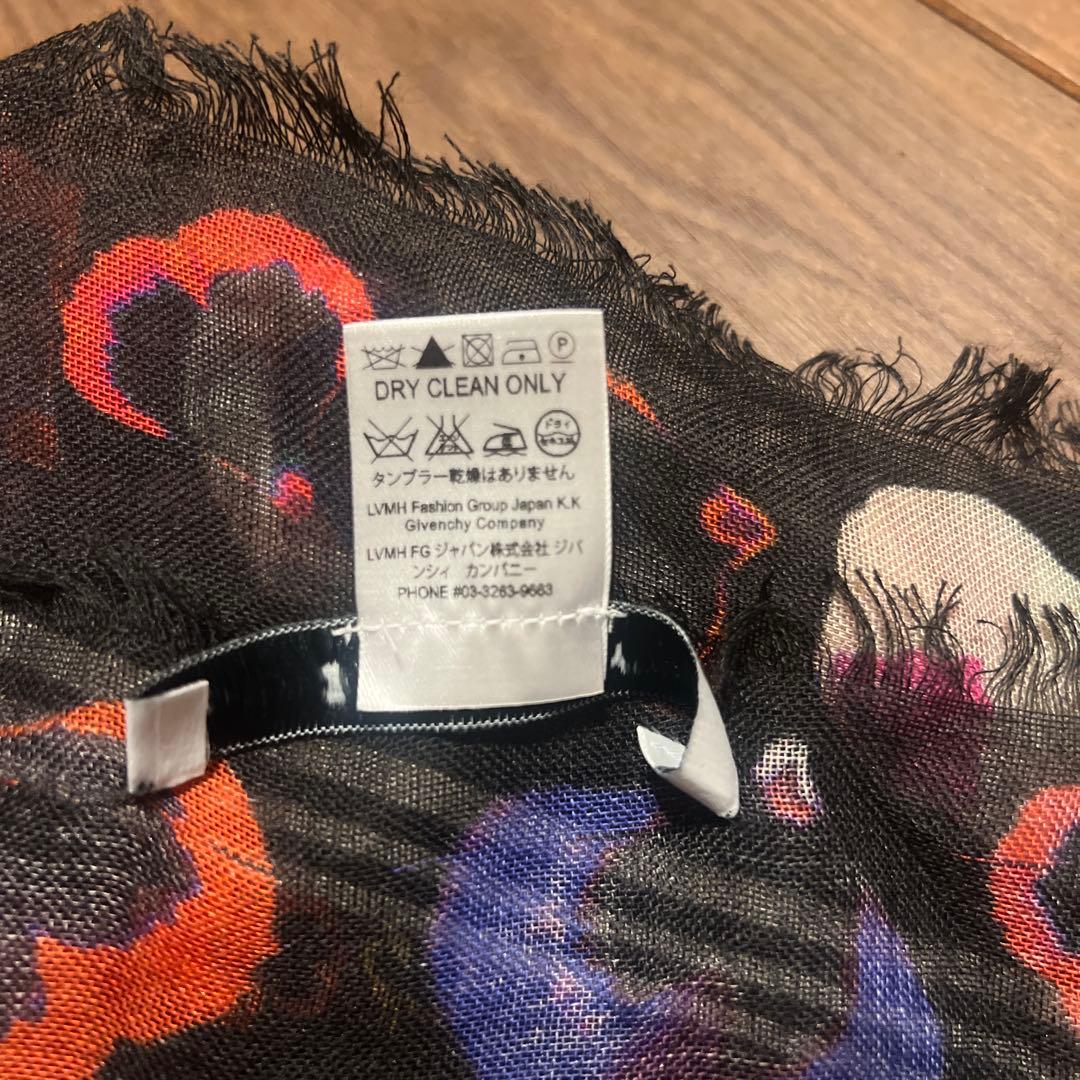 ジバンシィ　GIVENCHY ストール大　カシミヤ　シルク　ショール　派手　個性