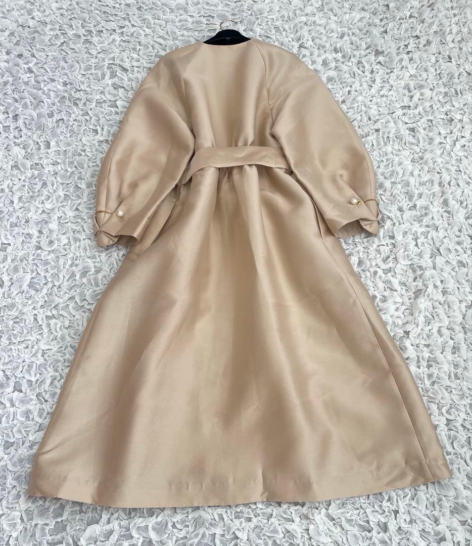 ルルウィルビー　シルキーダブルクロスドレスコート　美品