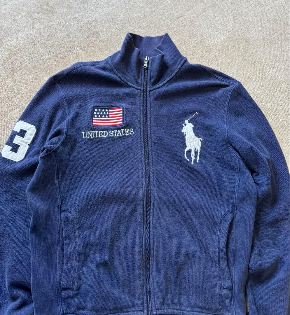 90sポロ ラルフローレン トラックジャケット USA Ralph ビックポニー
