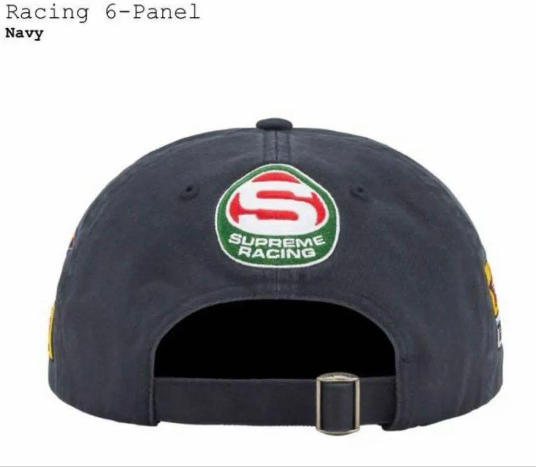 SUPREME Racing 6-Panel Cap ネイビー