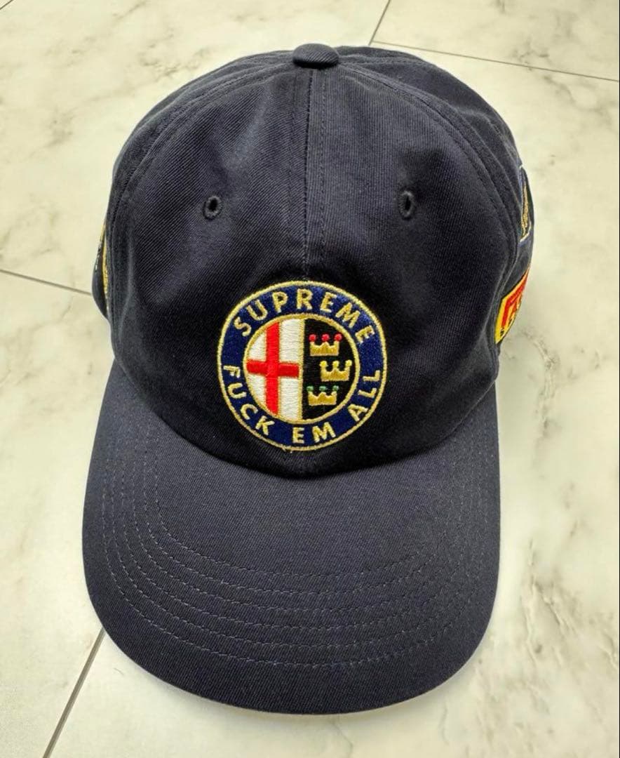 SUPREME Racing 6-Panel Cap ネイビー
