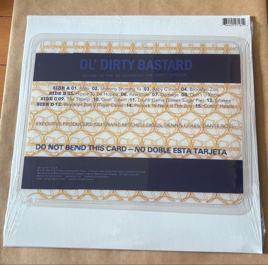 新品未開封 RETURN TO THE 36 CHAMBERS 2LP