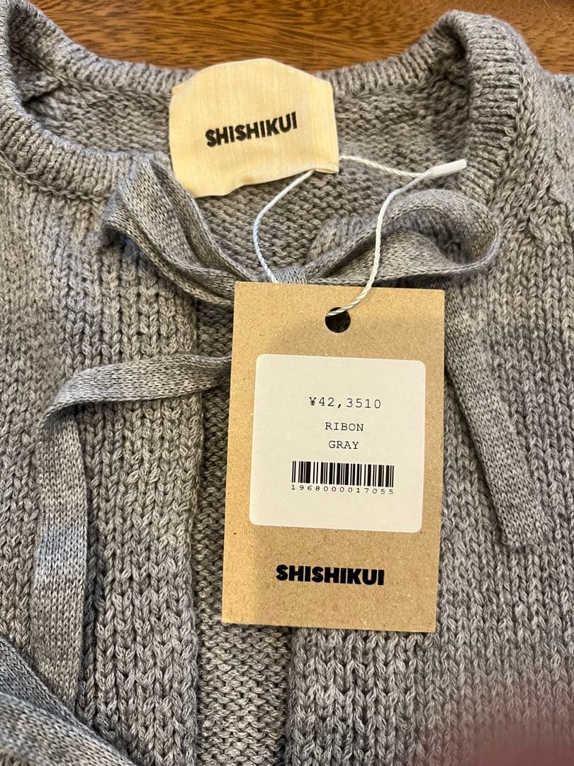 トップス SHISHIKUI RIBON/ GRAY