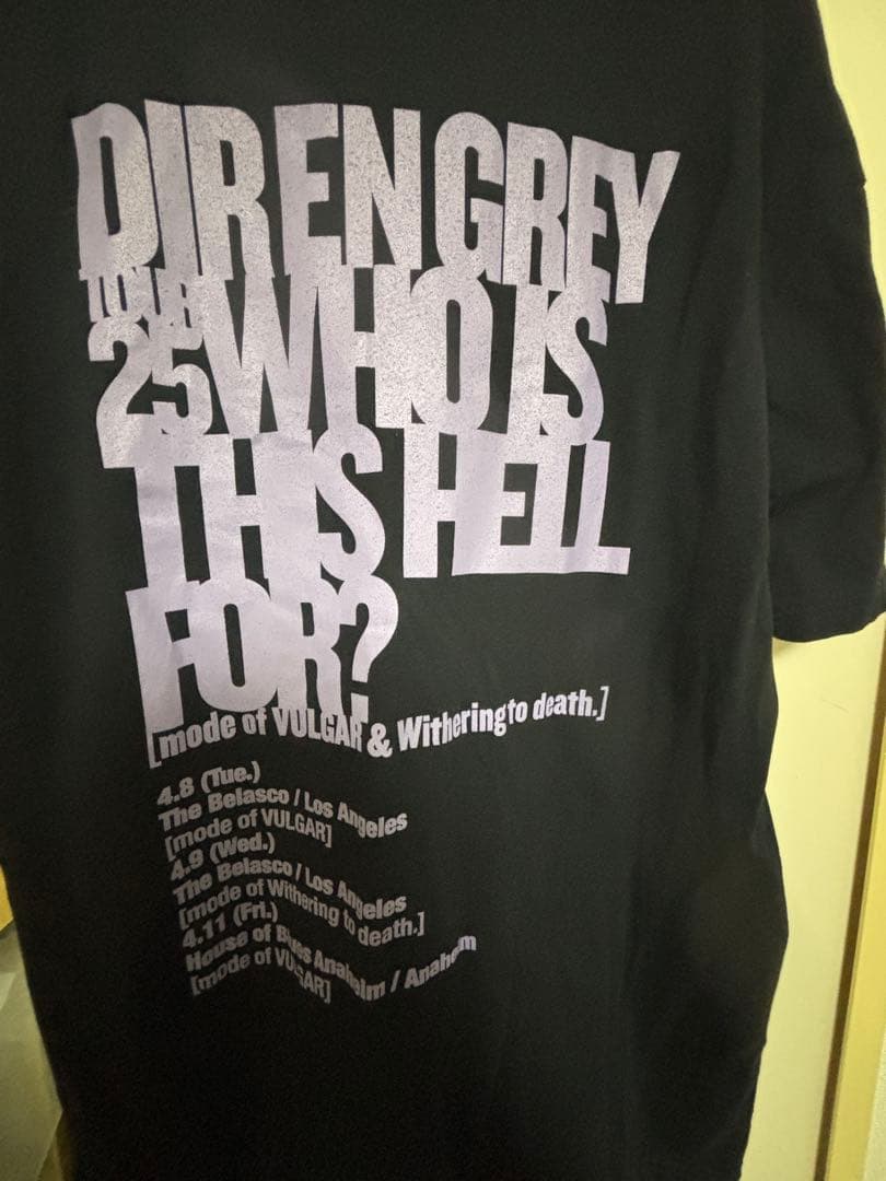 DIR EN GREY mode of VULGAR Tシャツ XL