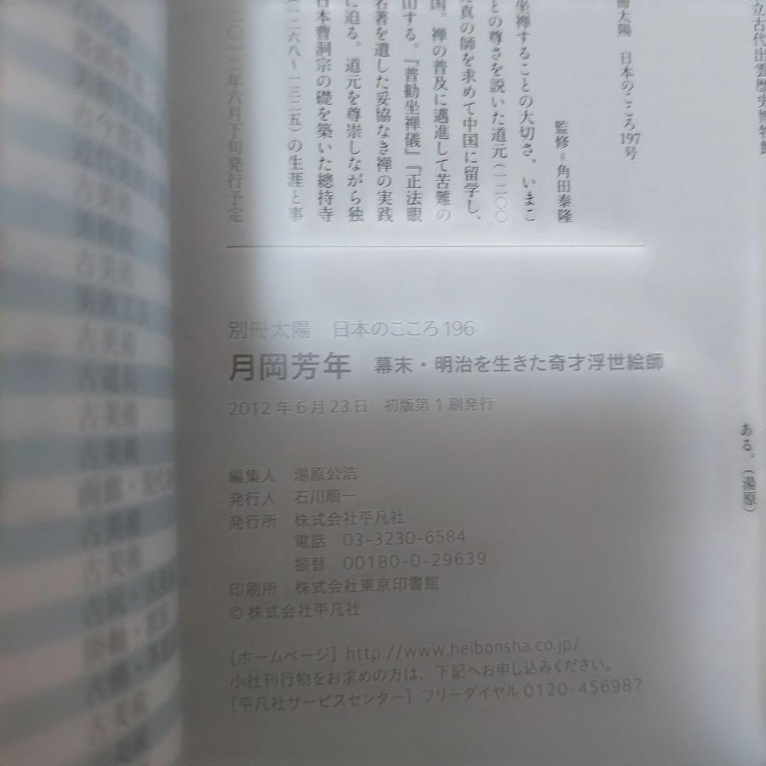 月岡芳年 幕末・明治を生きた奇才浮世絵師 極美品❗初版本❗希少本❗別冊太陽
