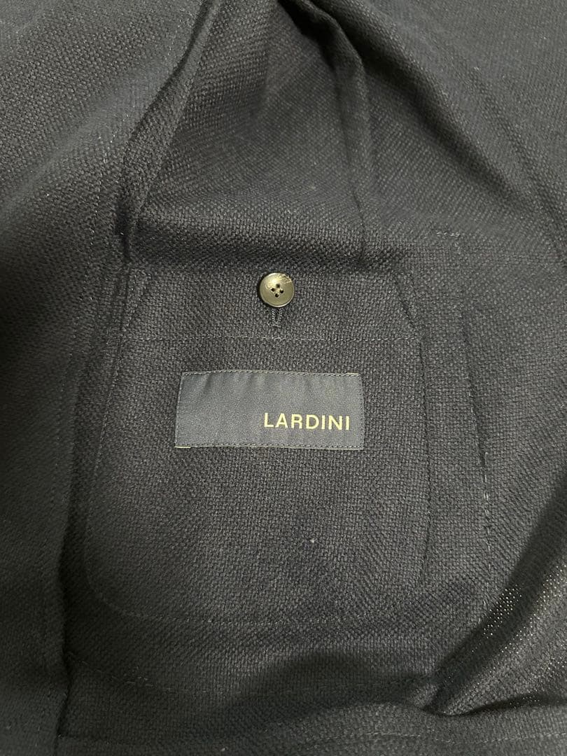 【LARDINI】ダブルジャケット ネイビー46