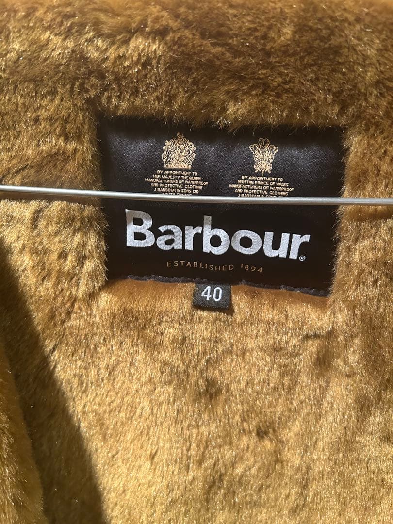 Barbour フロントジップ ファー ライナー ベスト美品