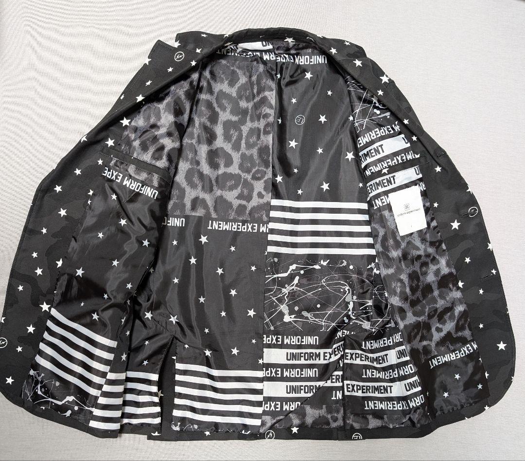 【uniform experimet×Fragment】スターカモジャケット黒