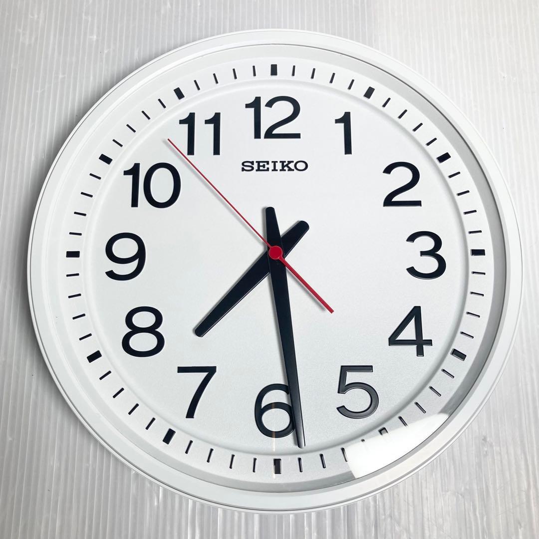 美品 SEIKO 壁掛け時計 衛生電波時計 GP219W オフィス アナログ