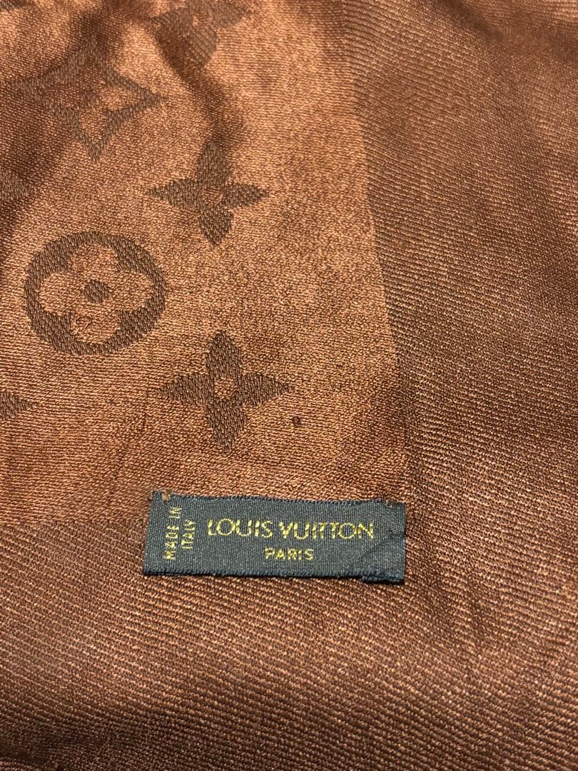 LOUIS VUITTON ブラウン モノグラム ショール
