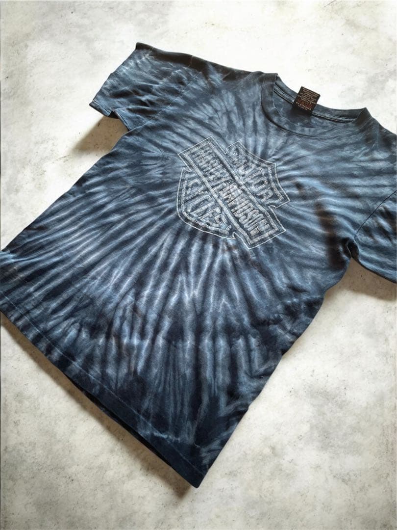 ハーレーダビッドソン USA製タイダイ柄 Tシャツ シングルステッチ